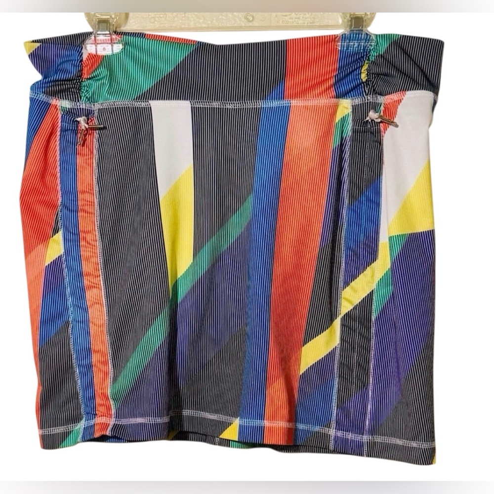Colorful Antigua size M Skort print skirt shorts sport tennis golf pickleball